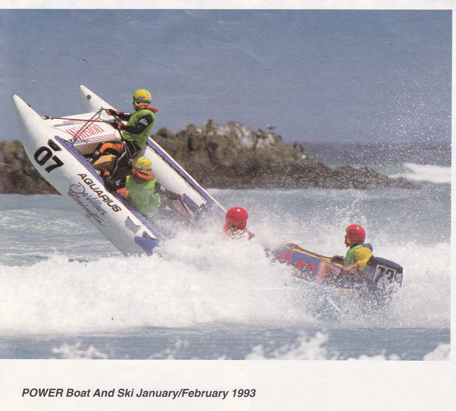 One of the first Aquarius pencil-nose race boats